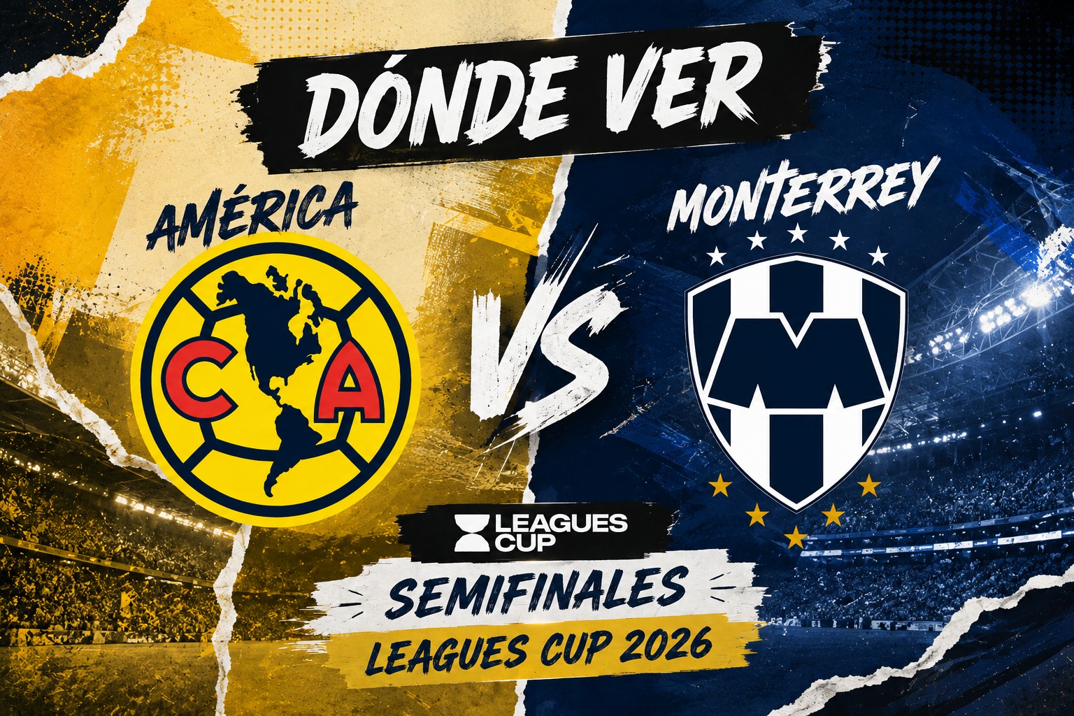 América vs. Rayados: a qué hora y dónde ver EN VIVO la Semifinal de la Leagues Cup 2026